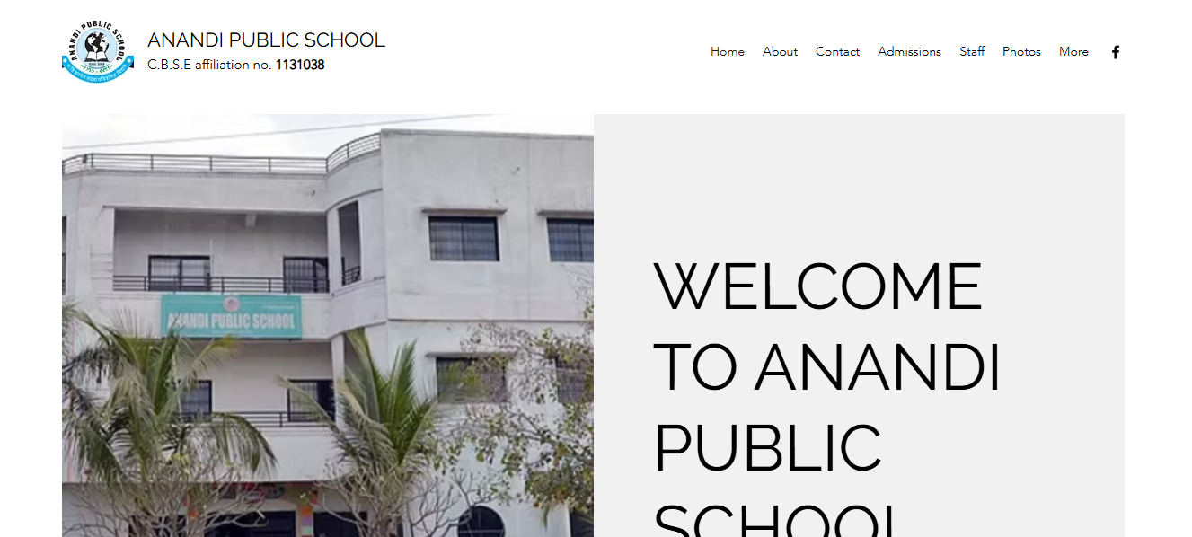 School Website Screenshot